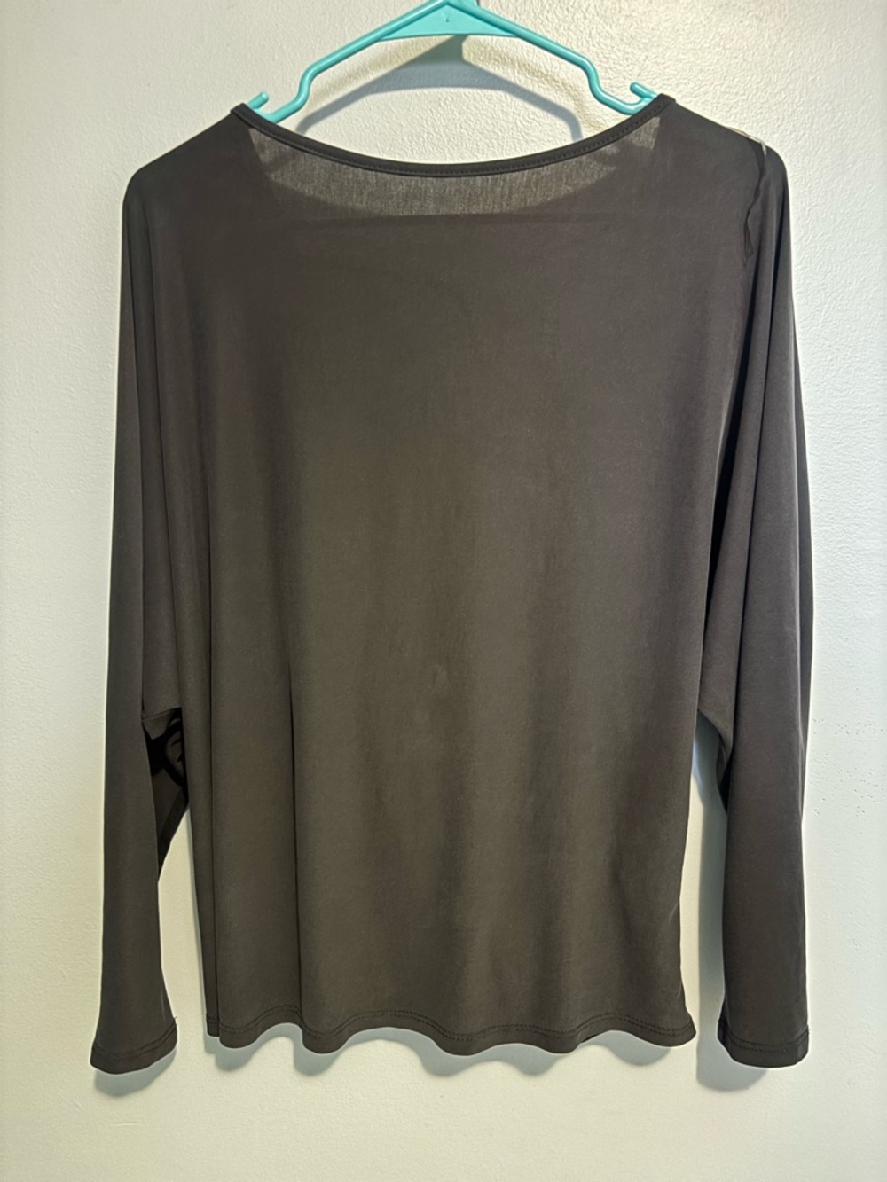 Long Sleeve Crewneck Top - Black